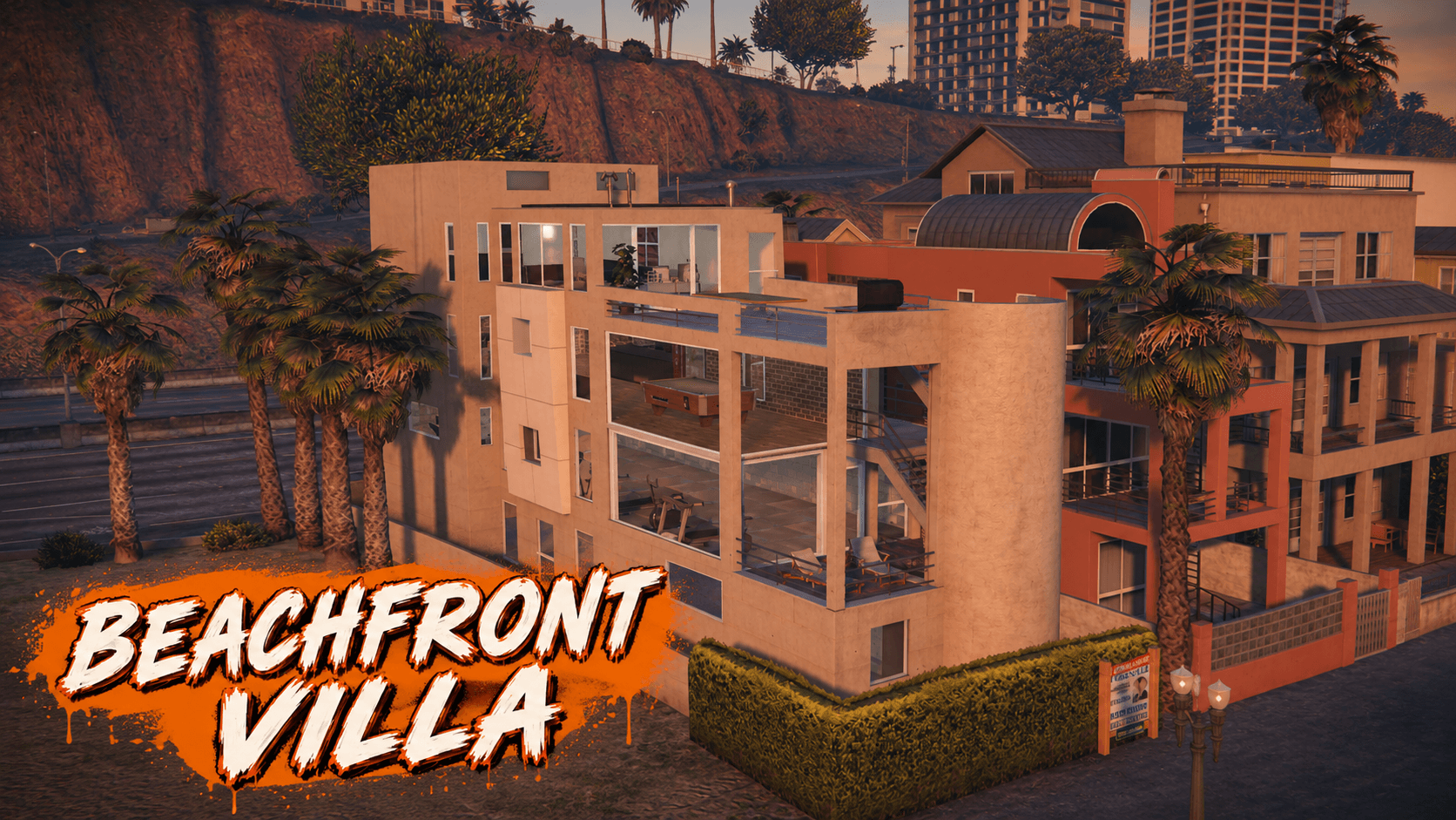 Beachfront Villa MLO (Garage, Gym, Bar, Penthouse)